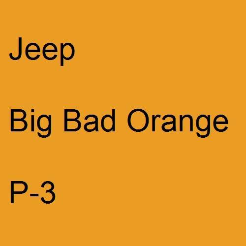 Jeep, Big Bad Orange, P-3.